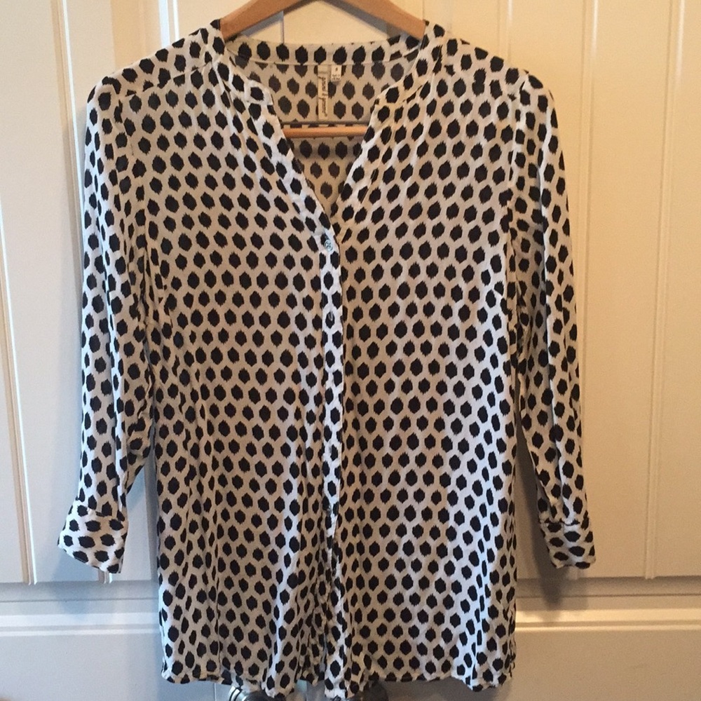 Polka Dot Button Down Size Small